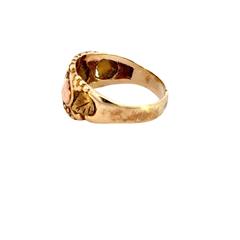 10K Tri-color Gold Lady's Ring 3.14g Size:7.5